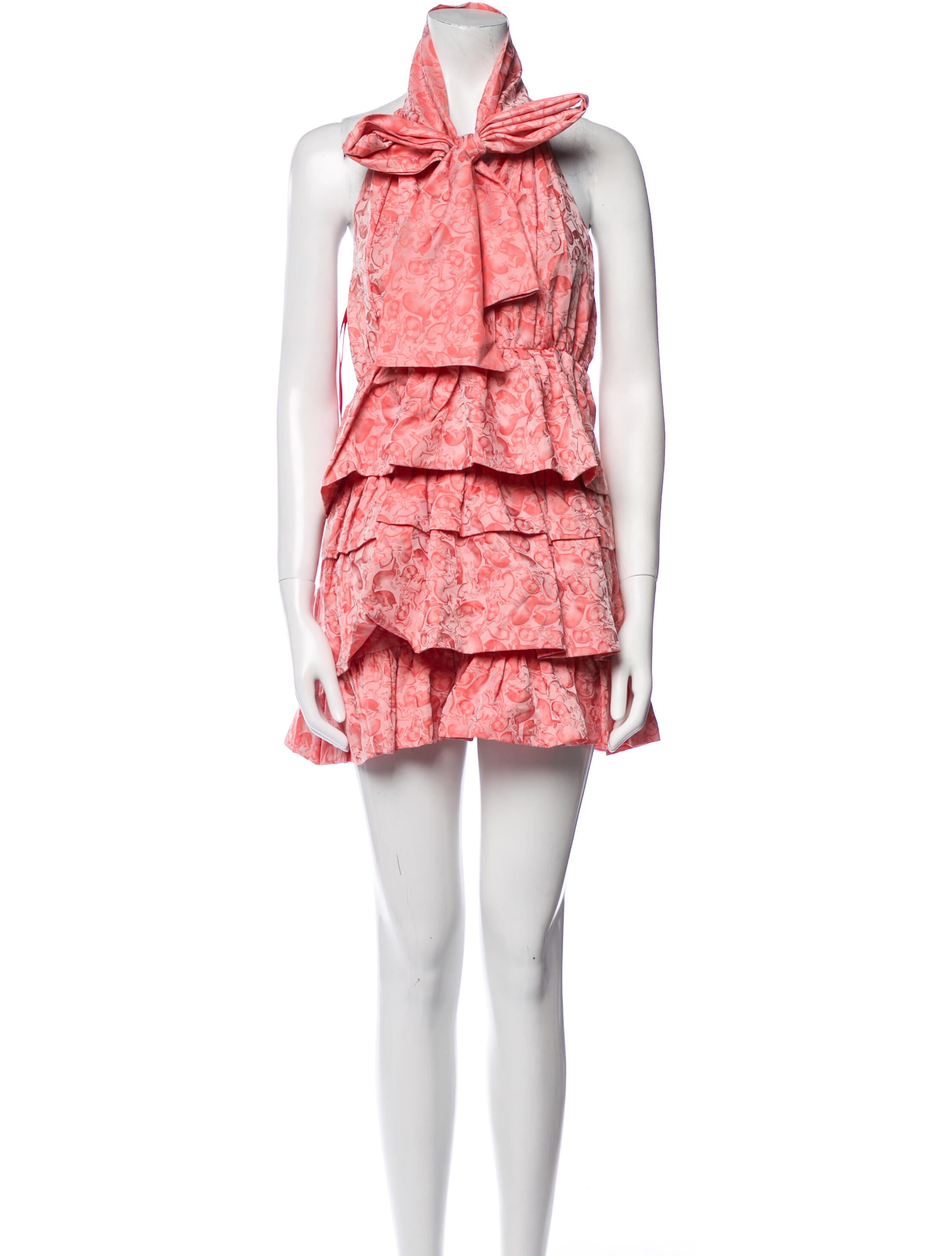 Mulberry Floral Print Mini Dress