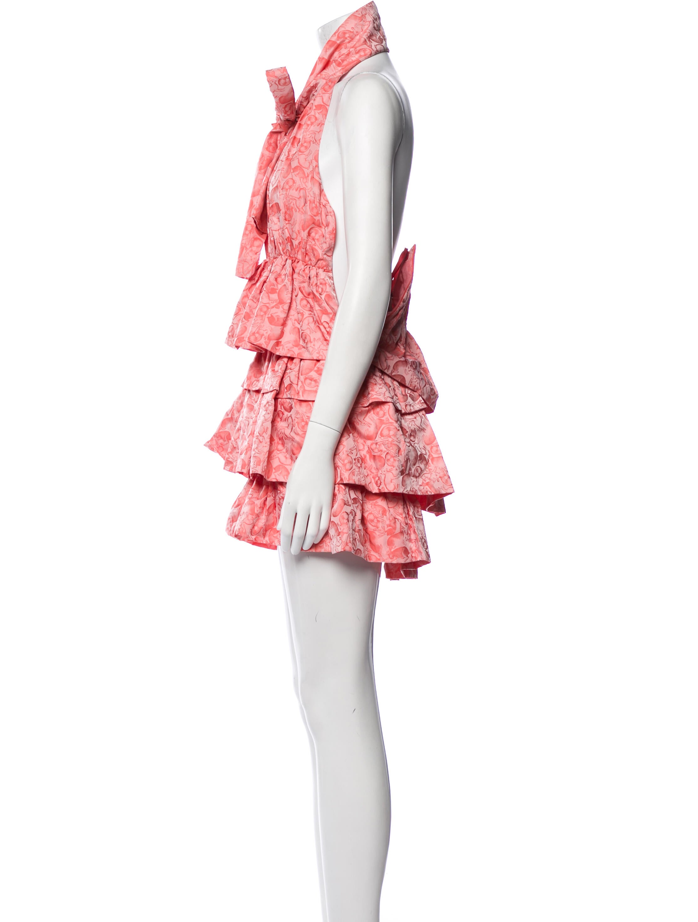 Mulberry Floral Print Mini Dress