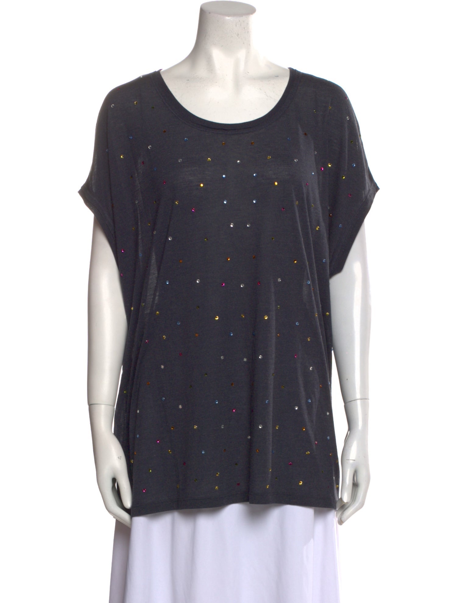 Mulberry Printed Scoop Neck T-Shirt