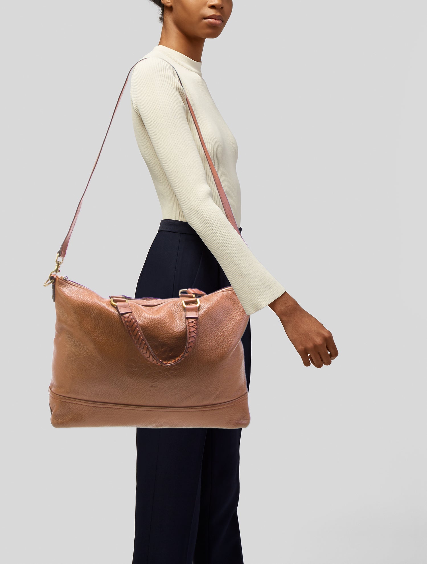 Mulberry Saffiano Leather Messenger Bag