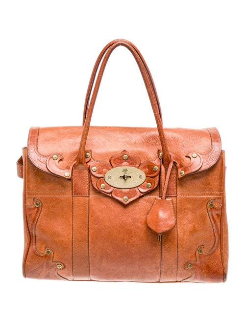 Mulberry Leather Top Handle Bag