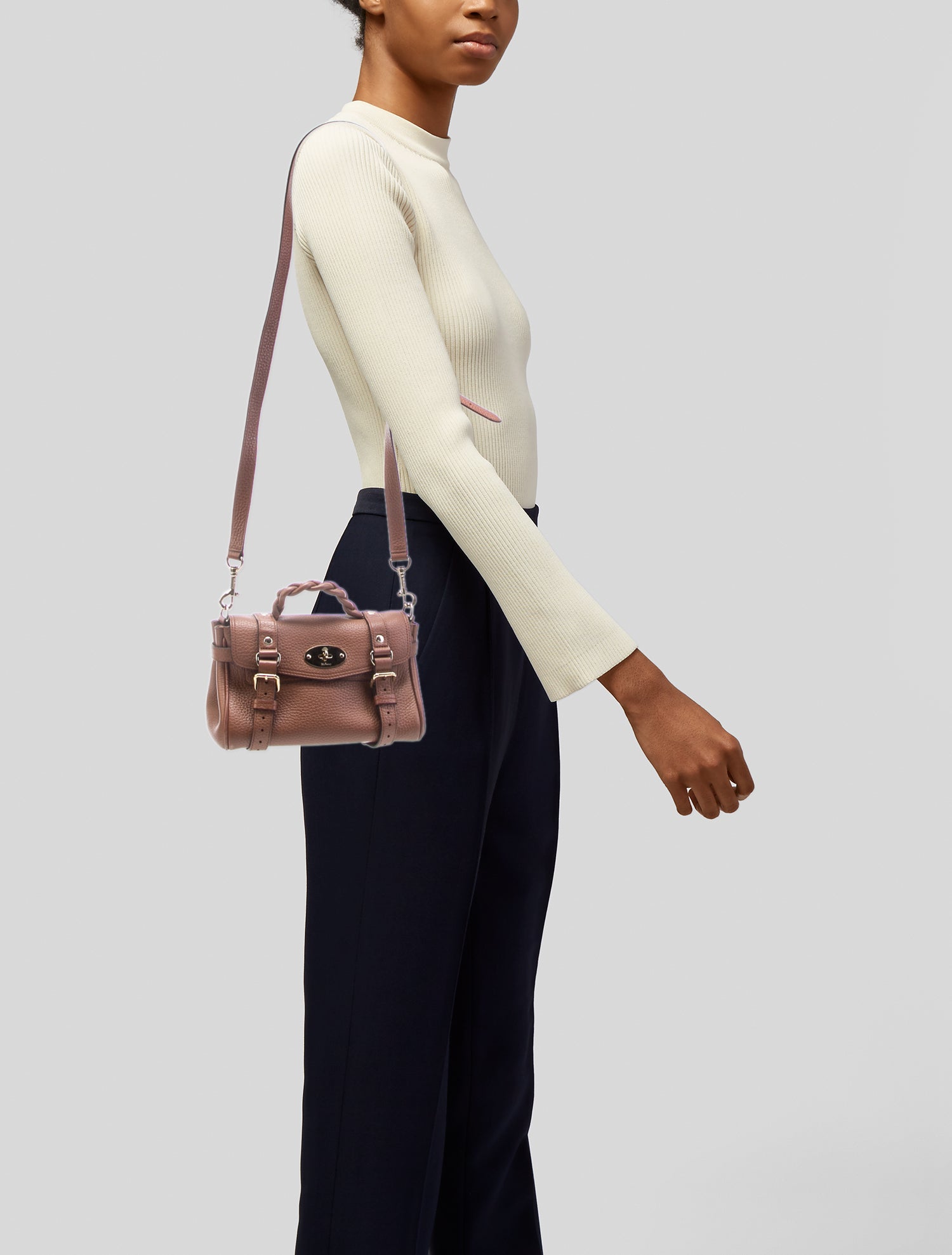 Mulberry Saffiano Leather Shoulder Bag