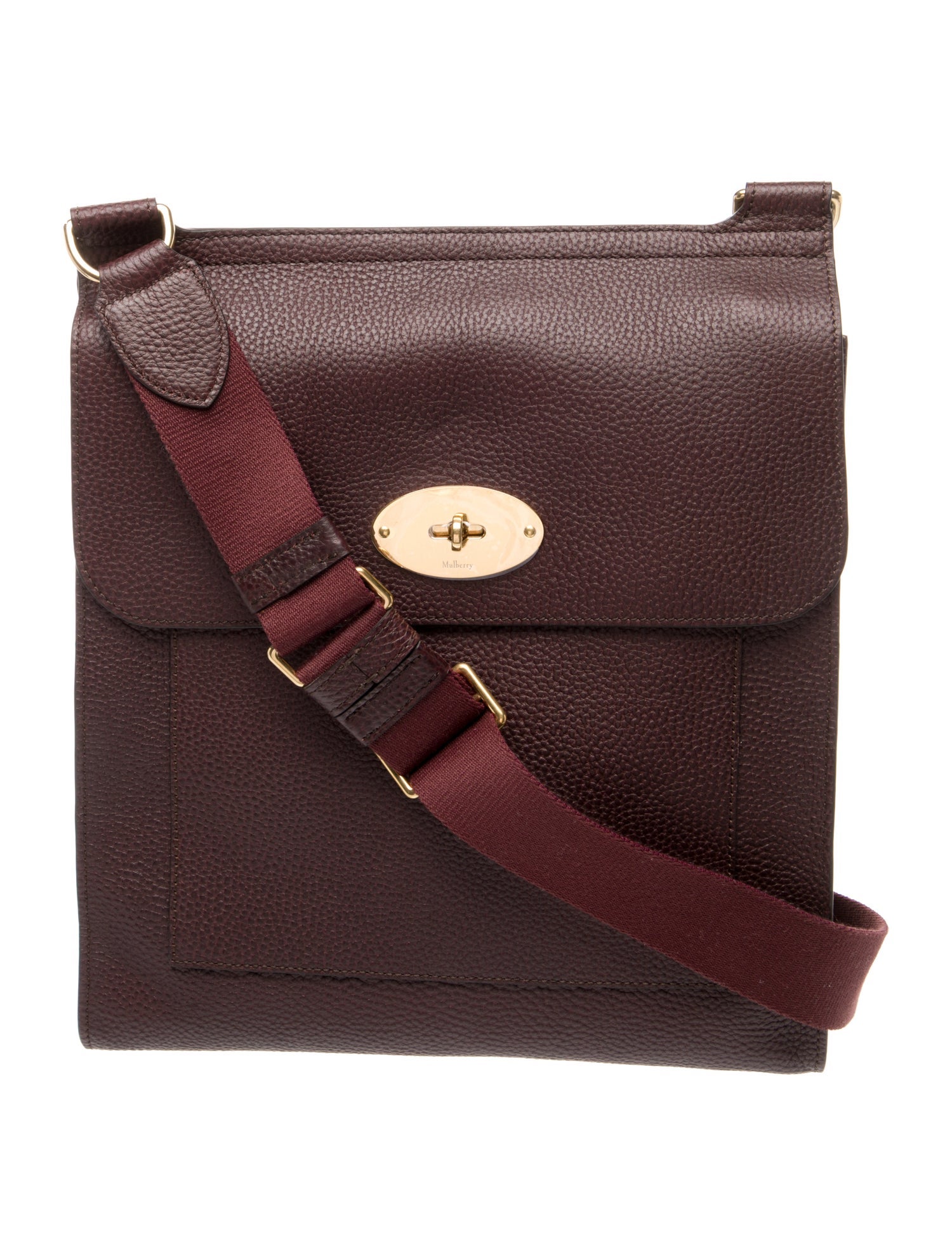 Mulberry Leather Messenger Bag