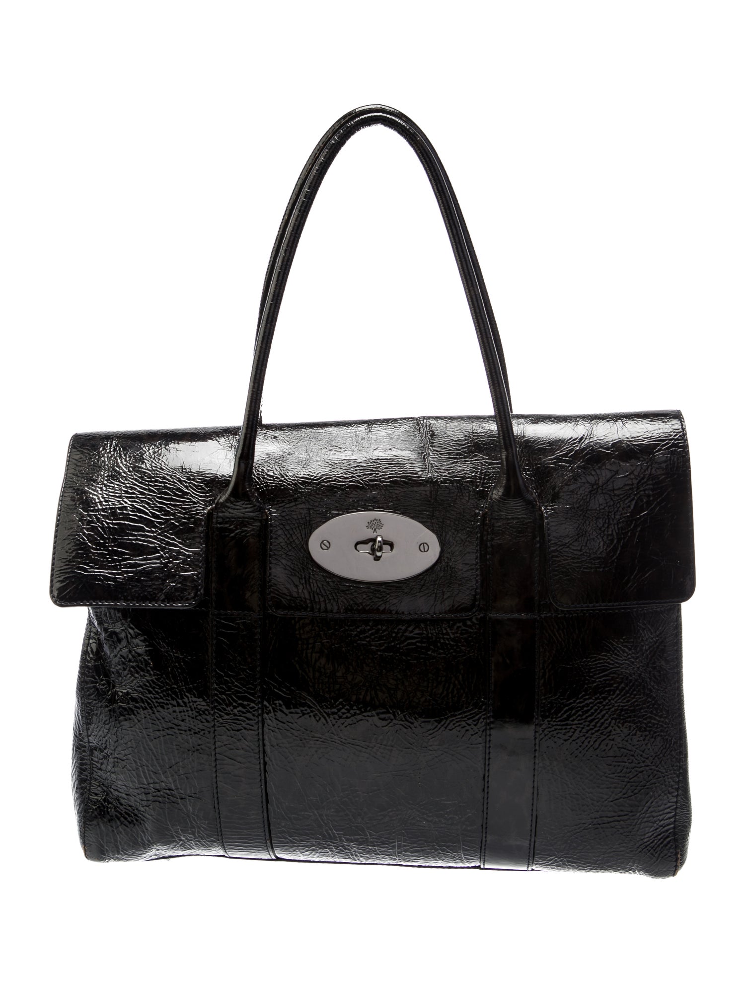 Mulberry Patent Leather Top Handle Bag