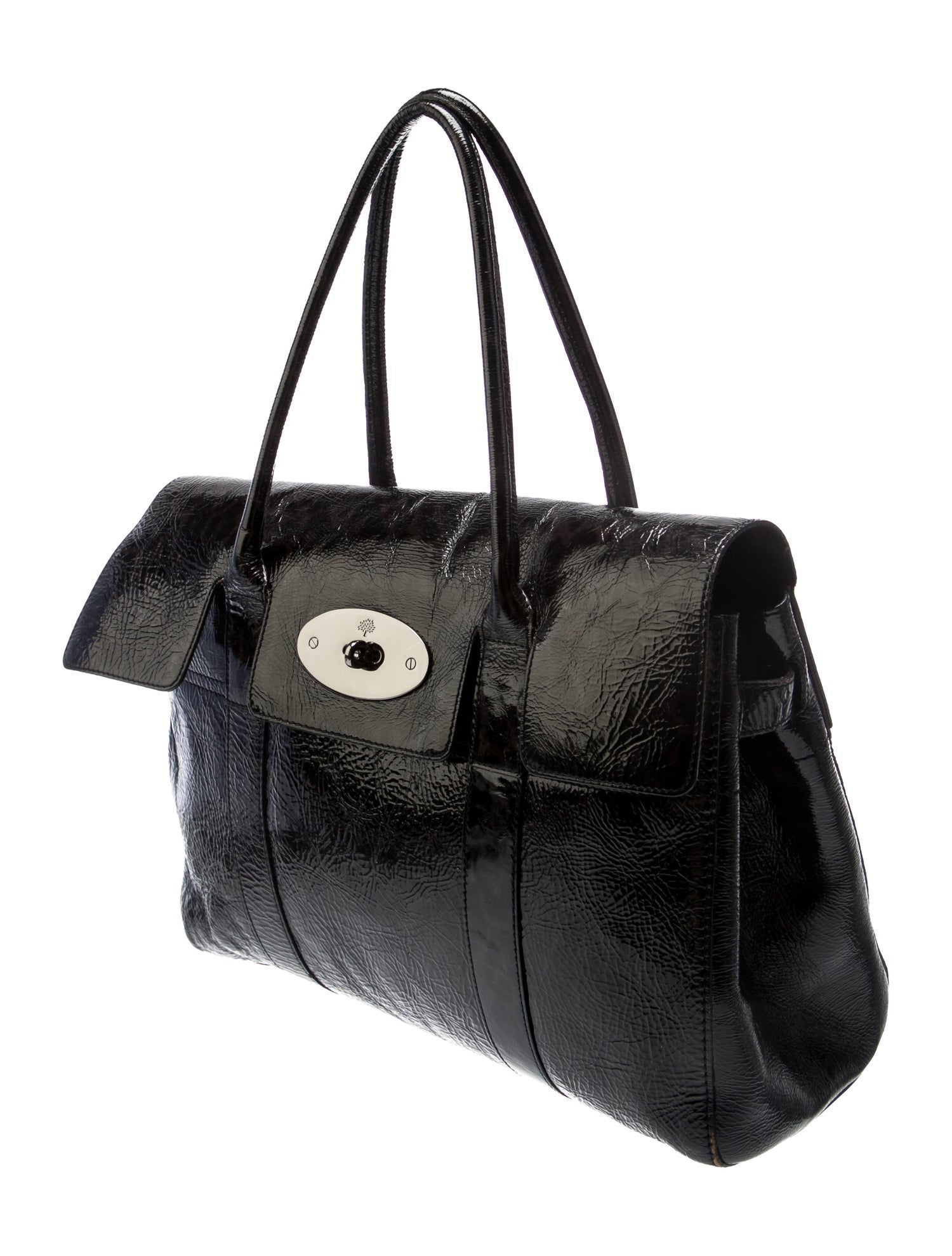 Mulberry Patent Leather Top Handle Bag