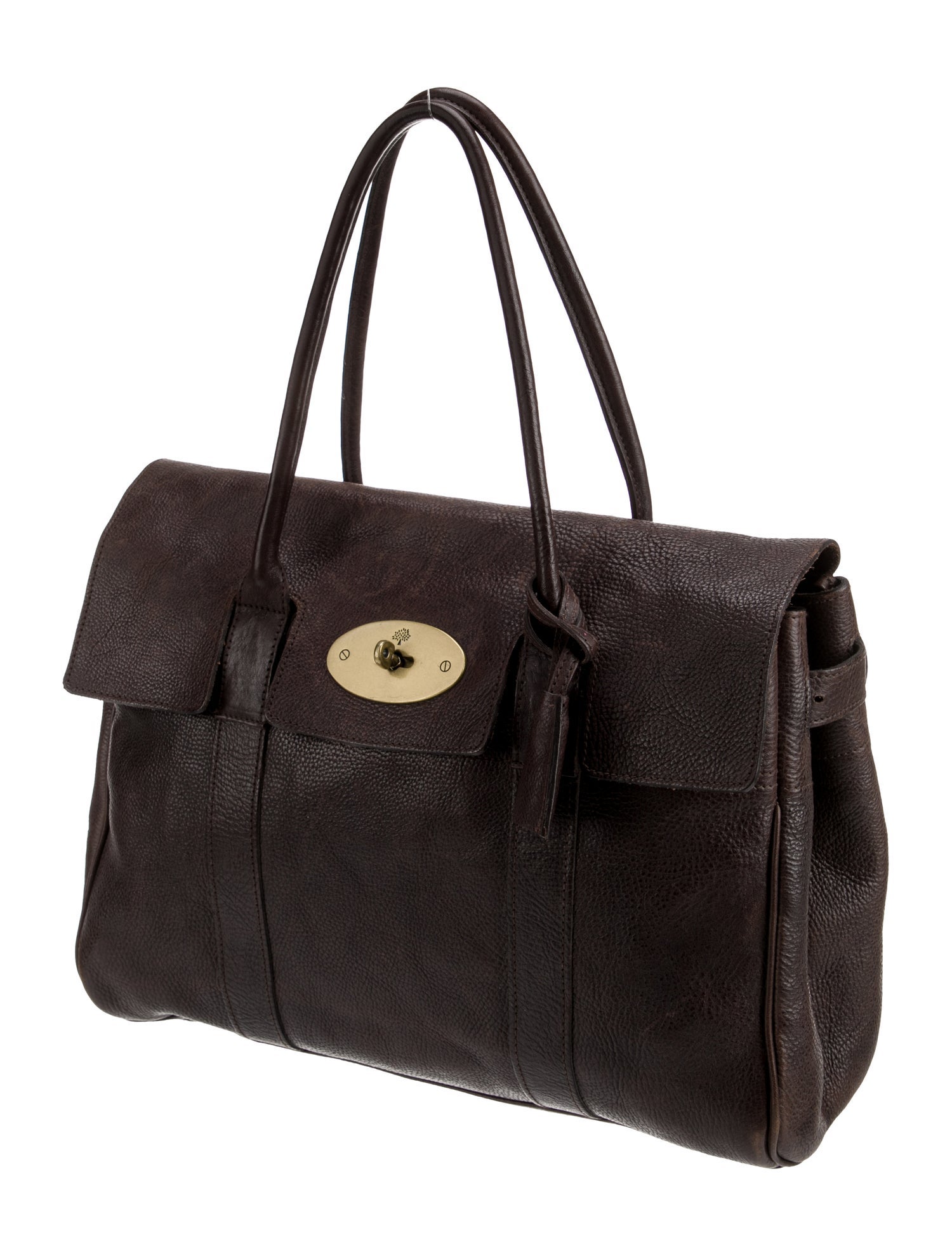 Mulberry Leather Top Handle Bag