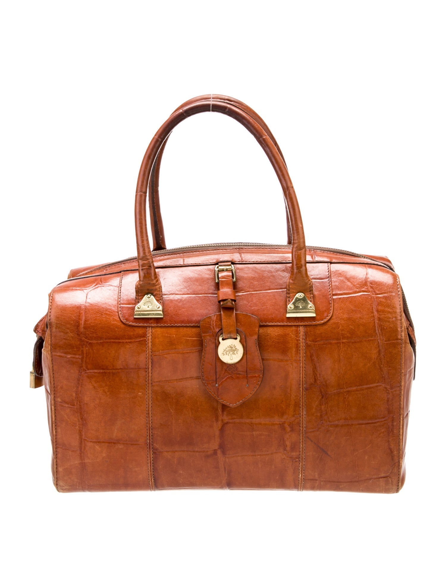 Mulberry Leather Top Handle Bag