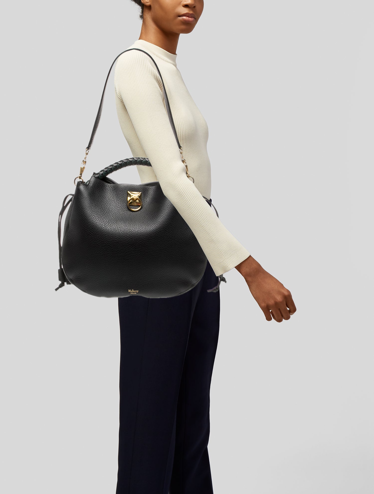 Mulberry Leather Crossbody Bag