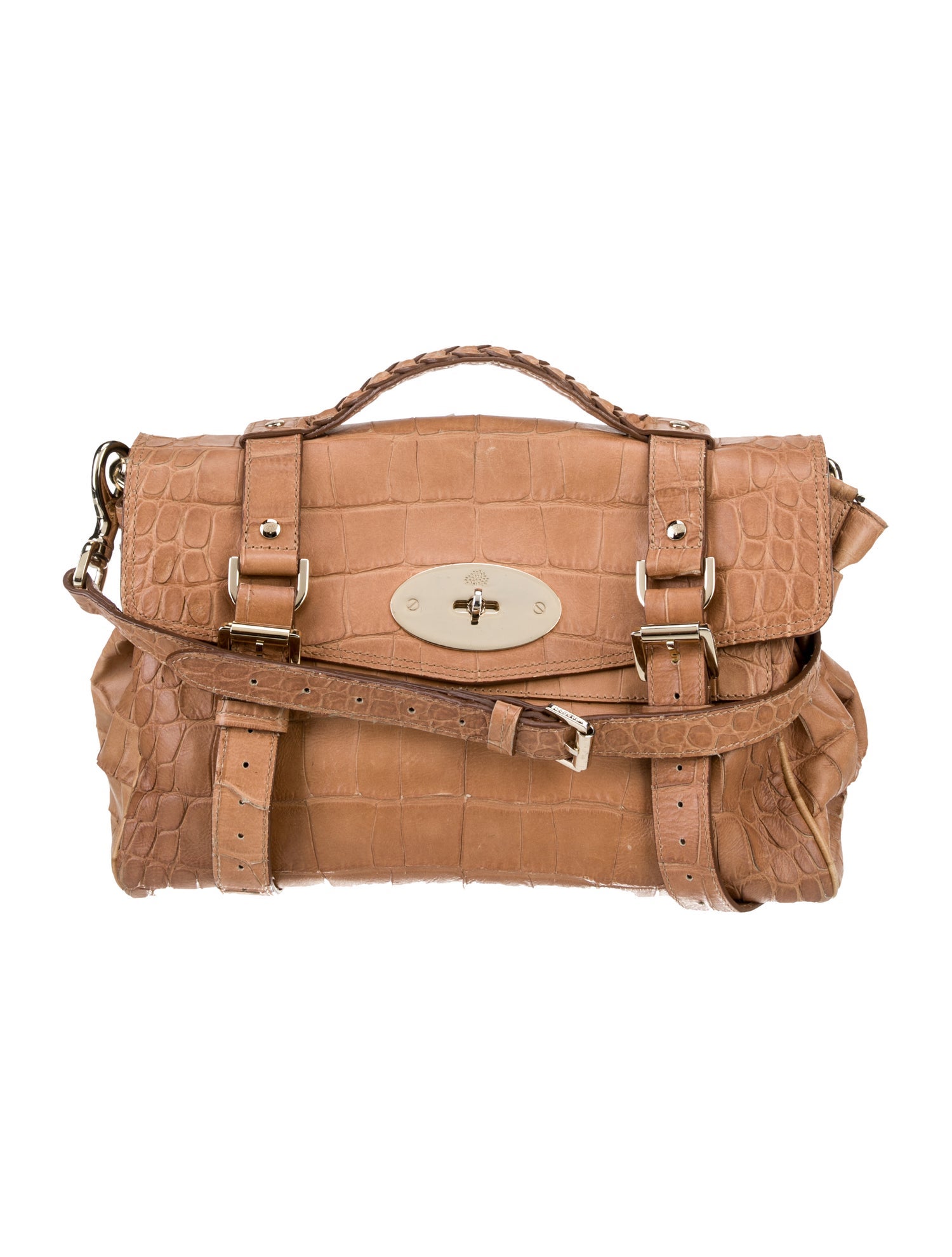 Mulberry Leather Top Handle Bag