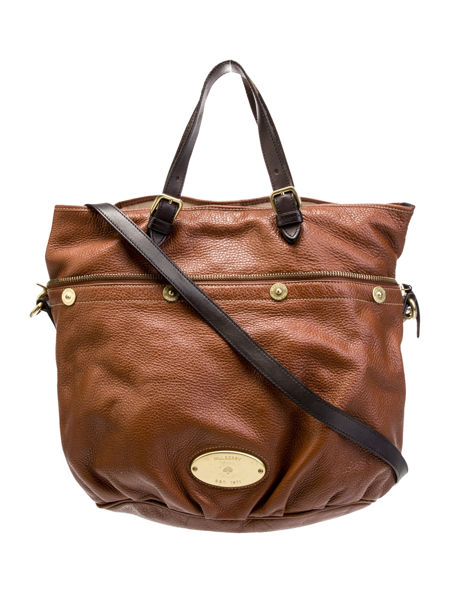 Mulberry Leather Top Handle Bag