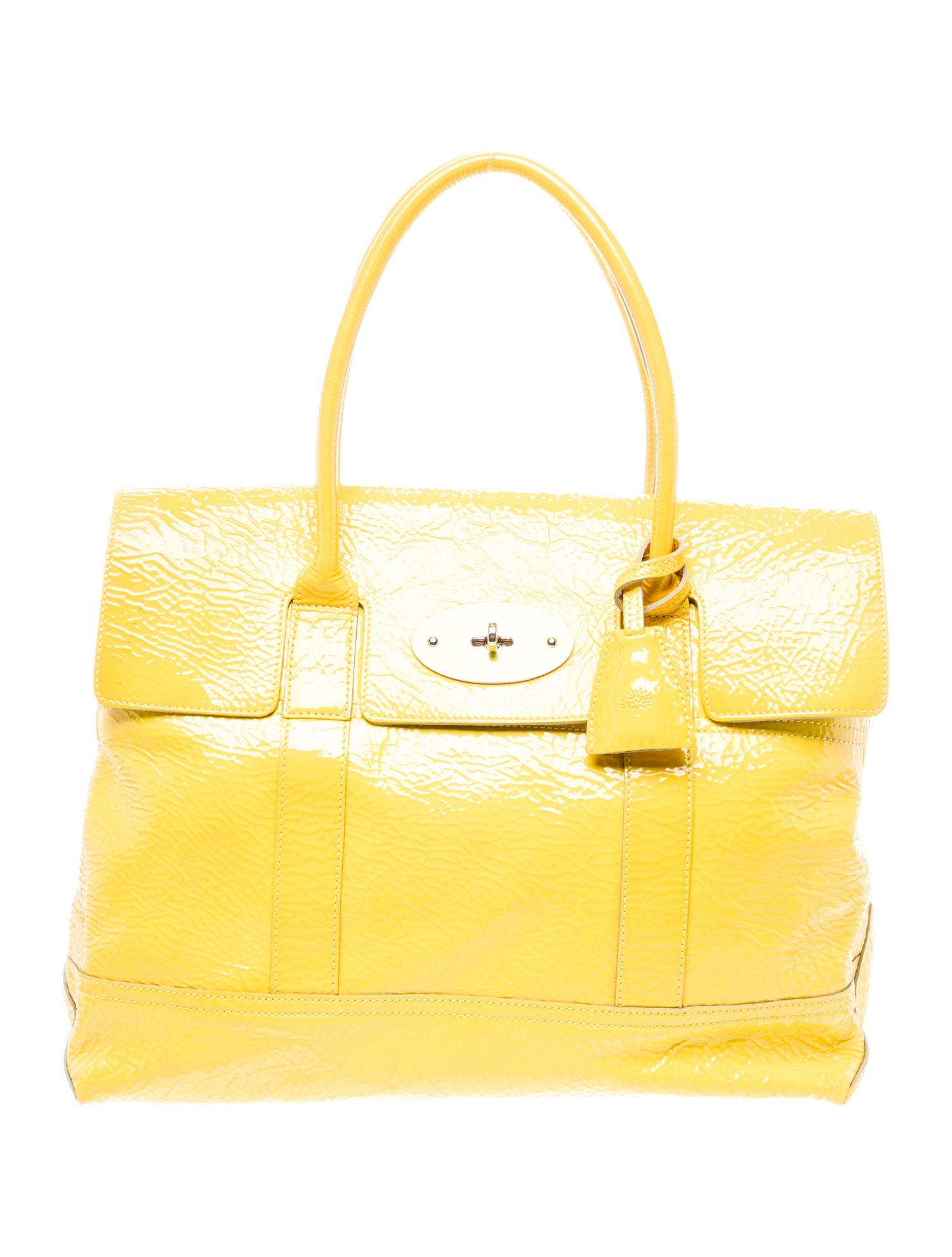 Mulberry Patent Leather Top Handle Bag