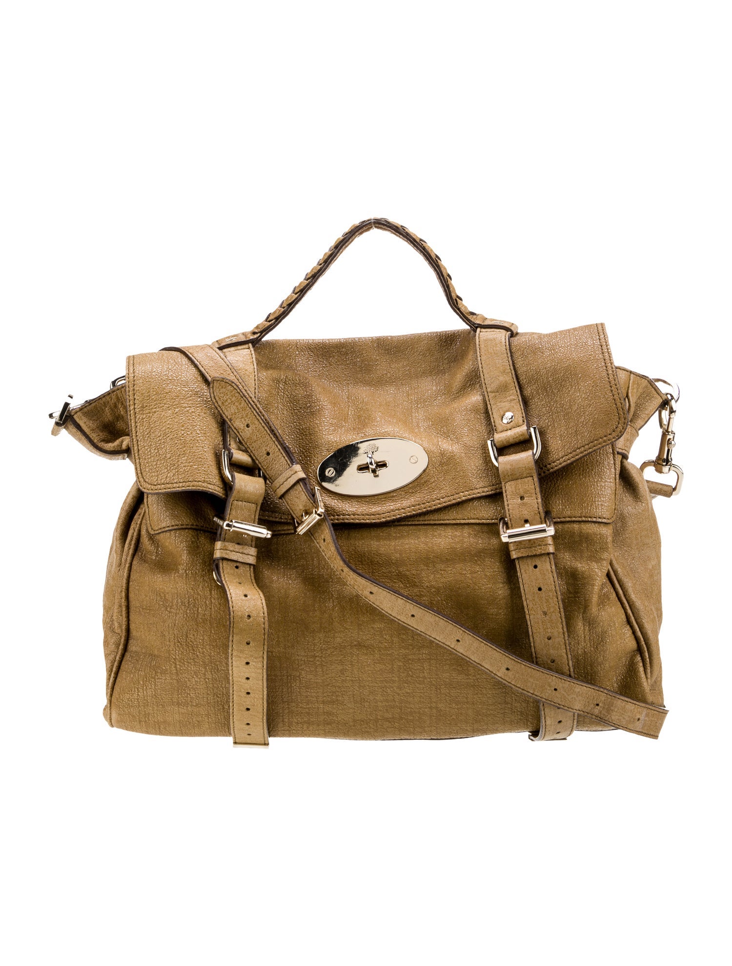 Mulberry Leather Top Handle Bag