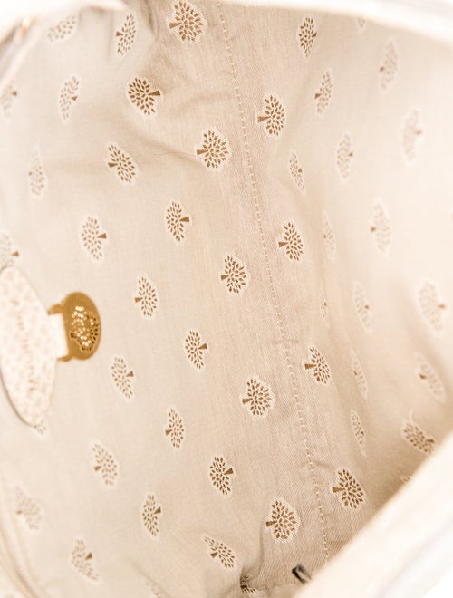 Mulberry Embossed Leather Clutch