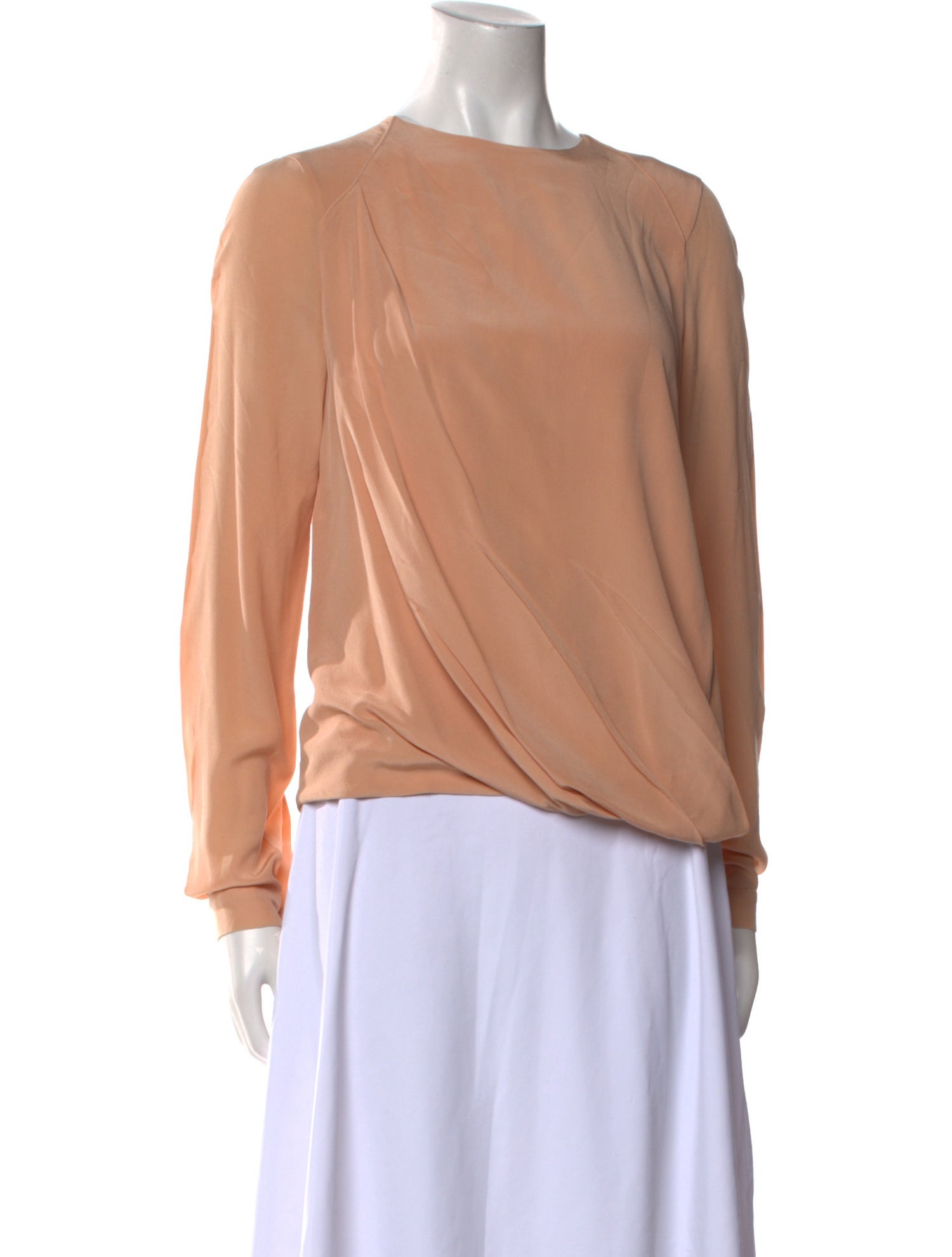 Mulberry Silk Bateau Neckline Blouse