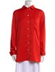 Mulberry Long Sleeve Button-Up Top