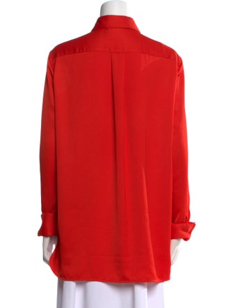 Mulberry Long Sleeve Button-Up Top