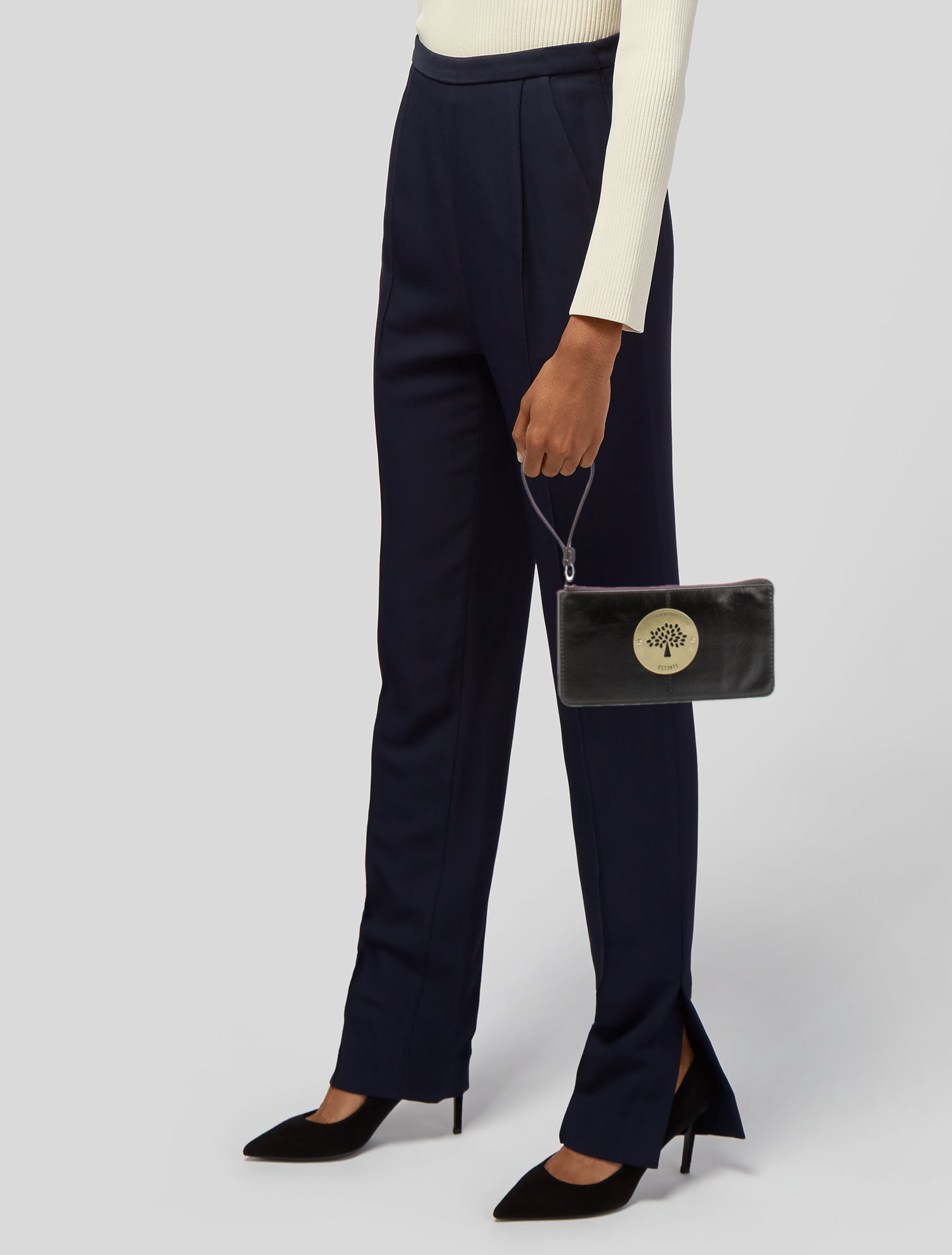 Mulberry Leather Clutch