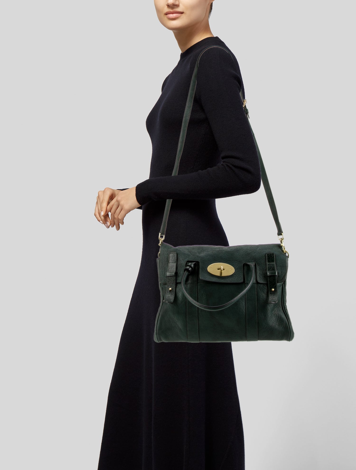 Mulberry Leather Crossbody Bag