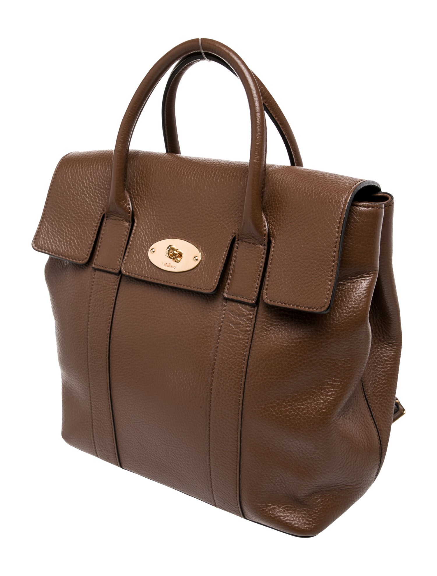 Mulberry Leather Top Handle Bag