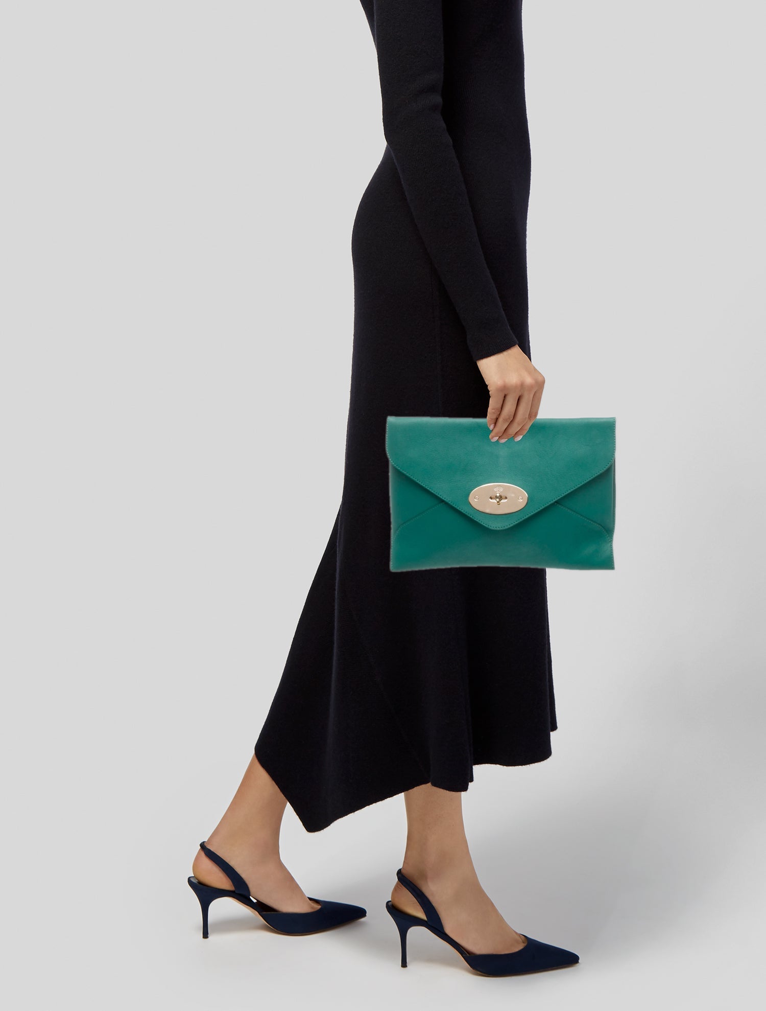 Mulberry Leather Clutch