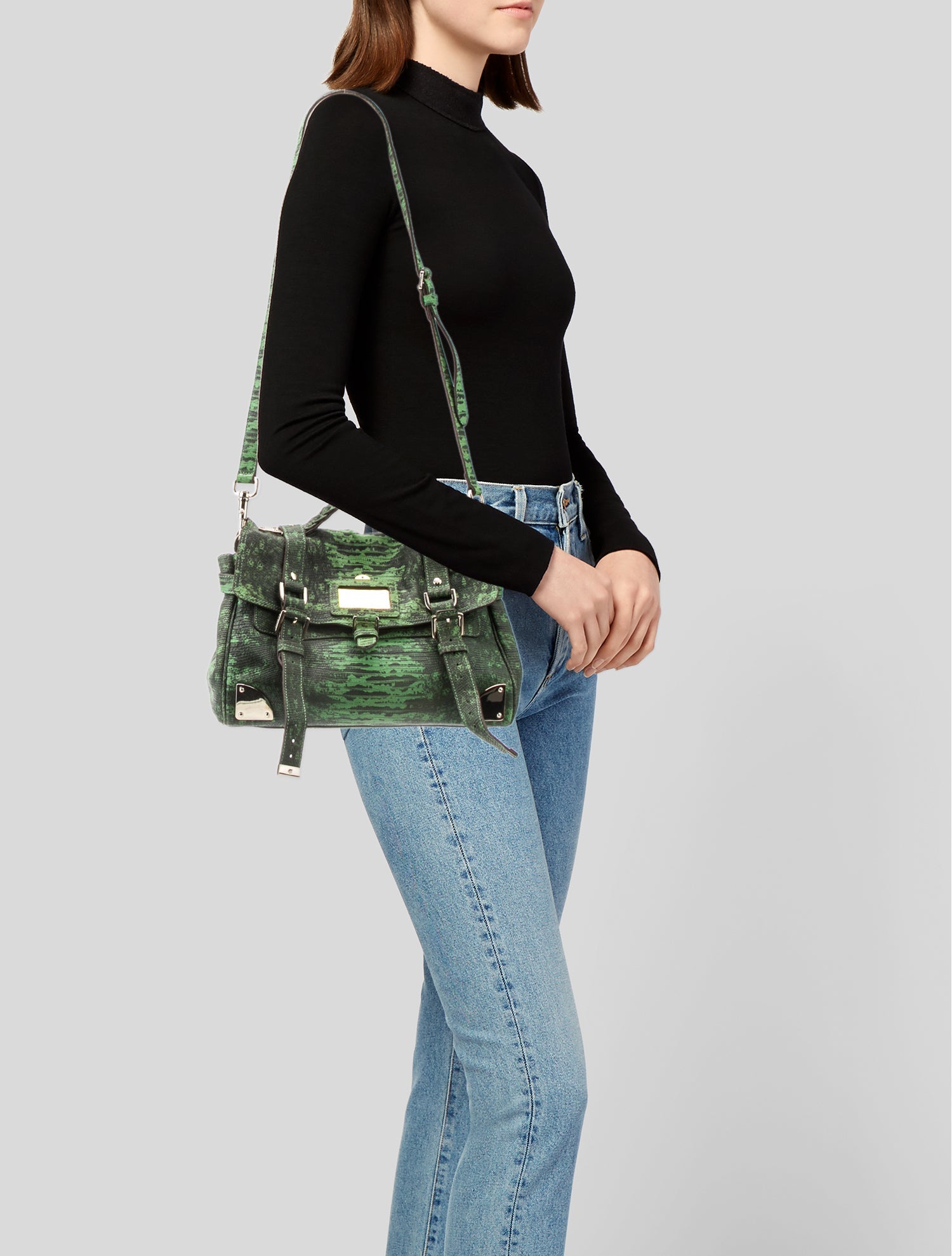 Mulberry Leather Top Handle Bag