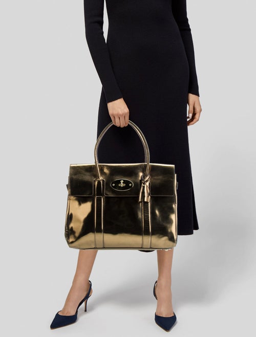 Mulberry Patent Leather Top Handle Bag
