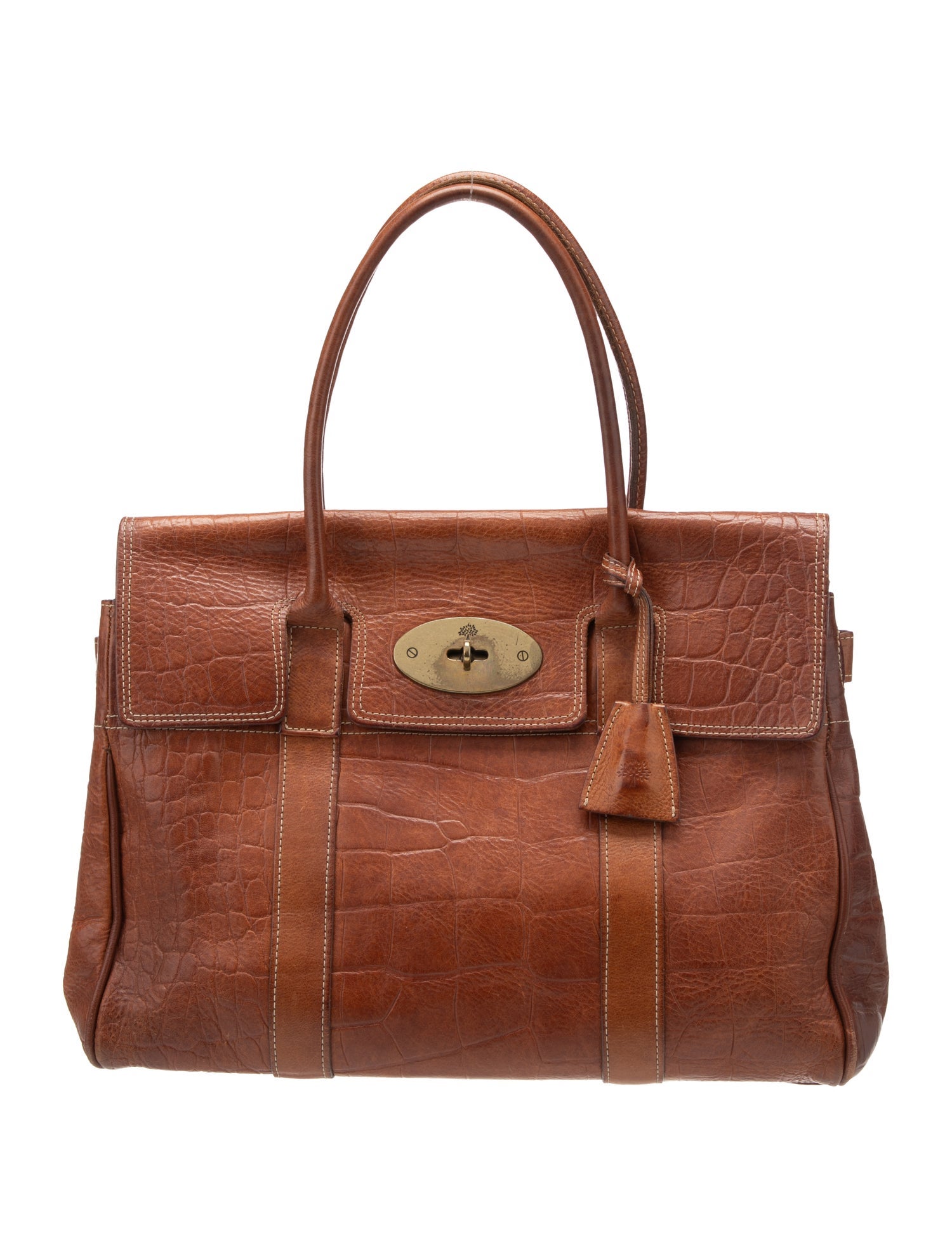 Mulberry Leather Top Handle Bag