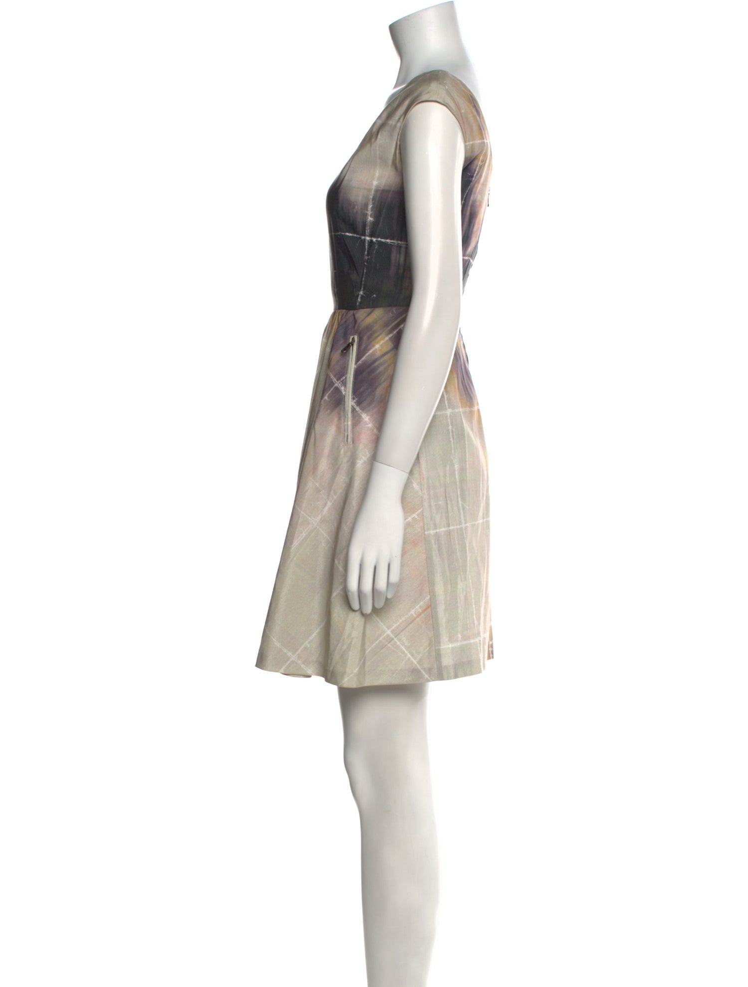 Mulberry Printed Mini Dress