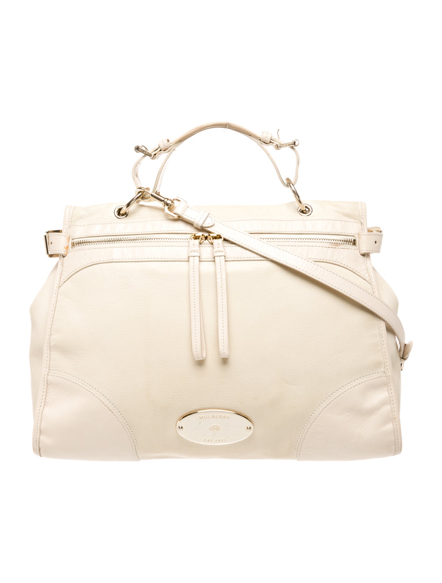 Mulberry Leather Top Handle Bag