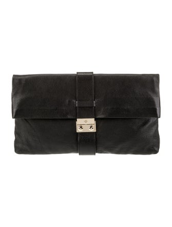 Mulberry Leather Clutch