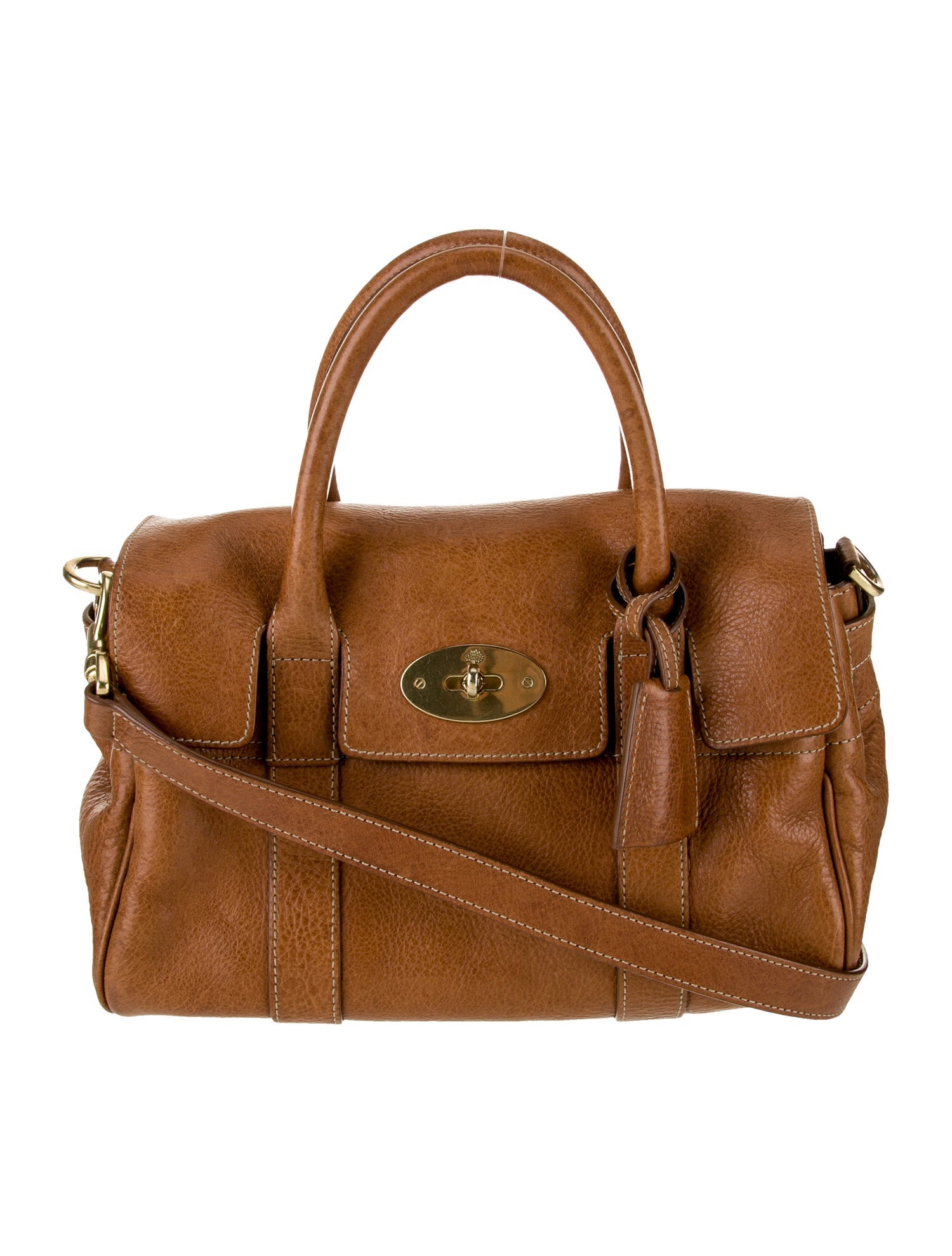 Mulberry Leather Top Handle Bag