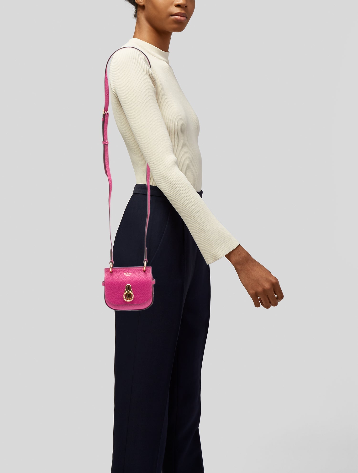 Mulberry Leather Crossbody Bag