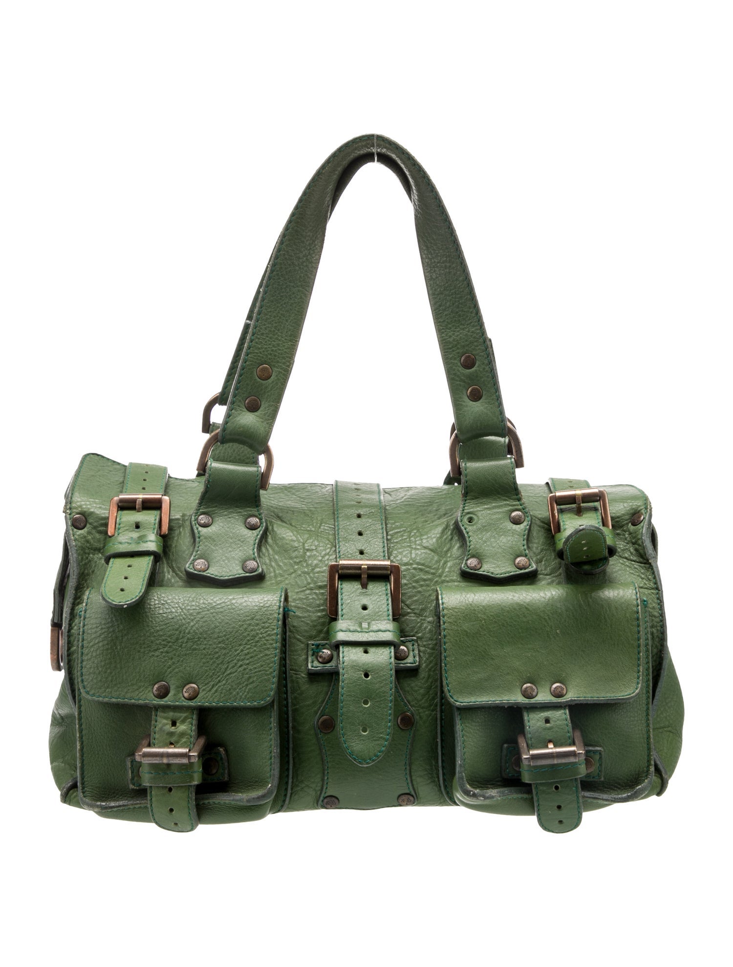 Mulberry Leather Top Handle Bag