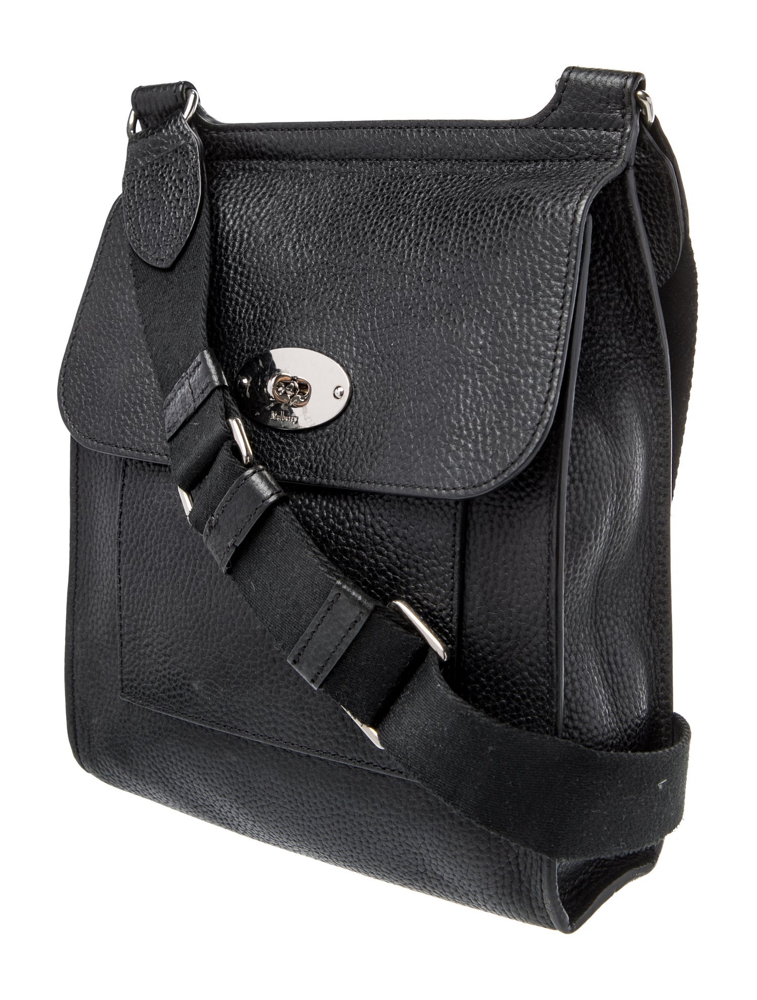 Mulberry Leather Messenger Bag