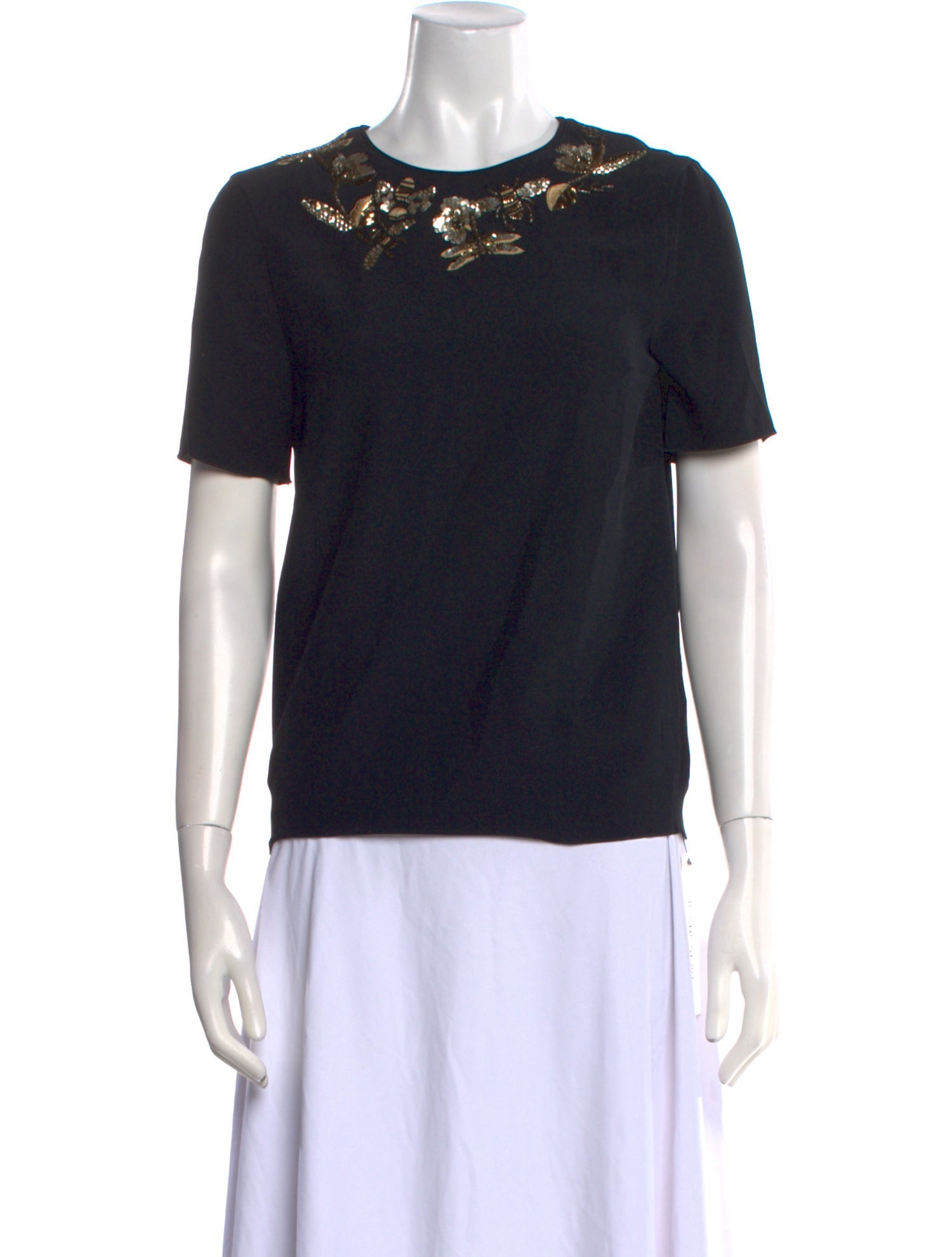 Mulberry Silk Crew Neck T-Shirt