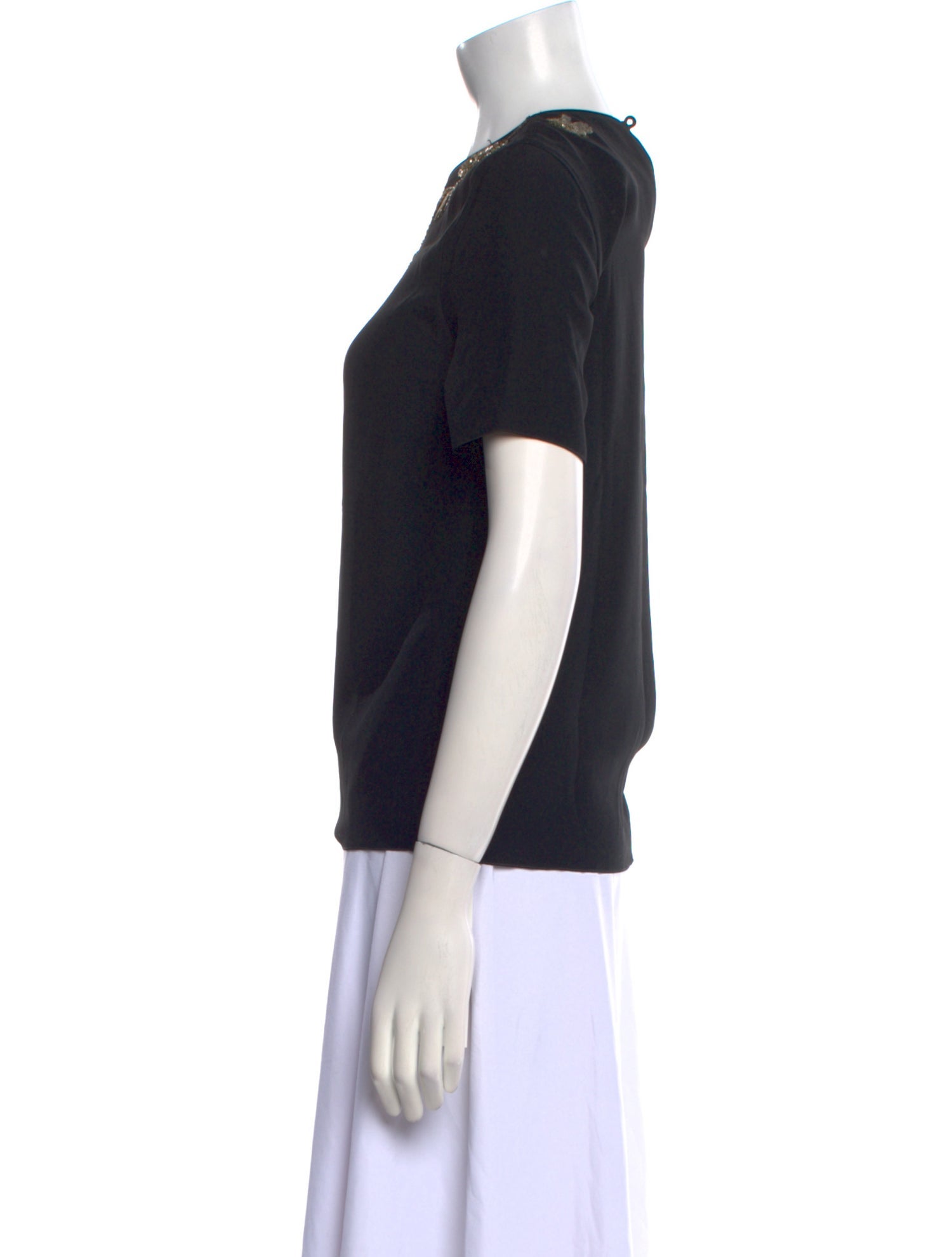 Mulberry Silk Crew Neck T-Shirt