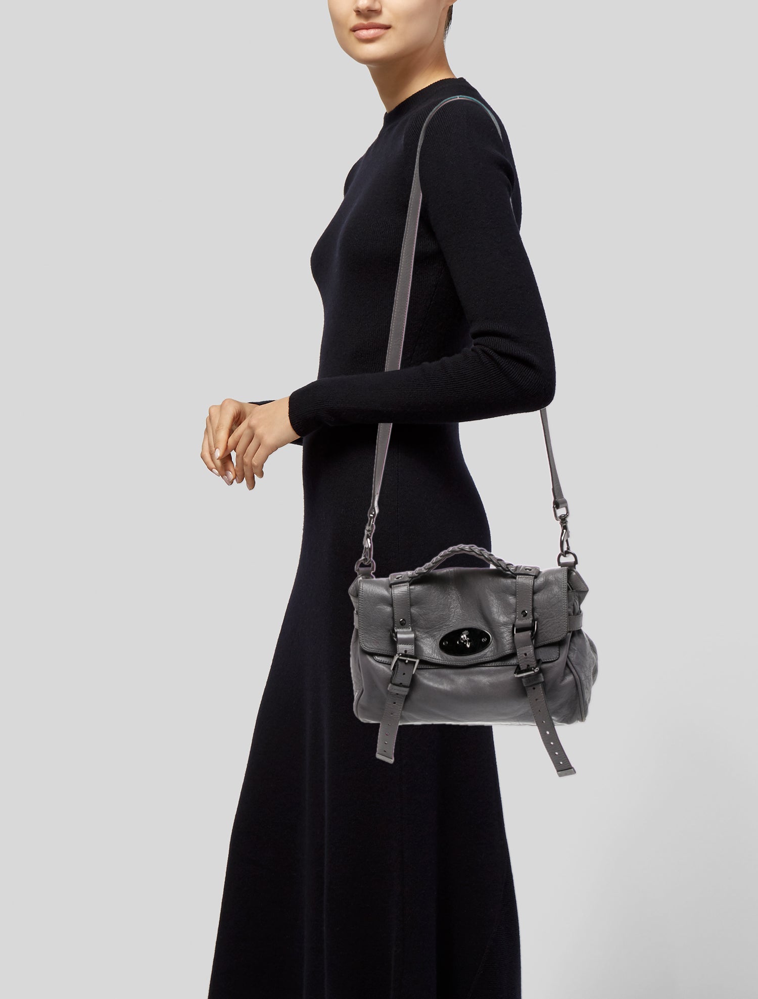 Mulberry Leather Crossbody Bag