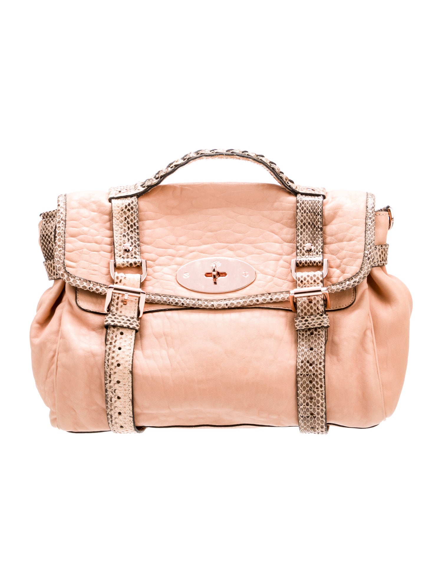 Mulberry Leather Top Handle Bag