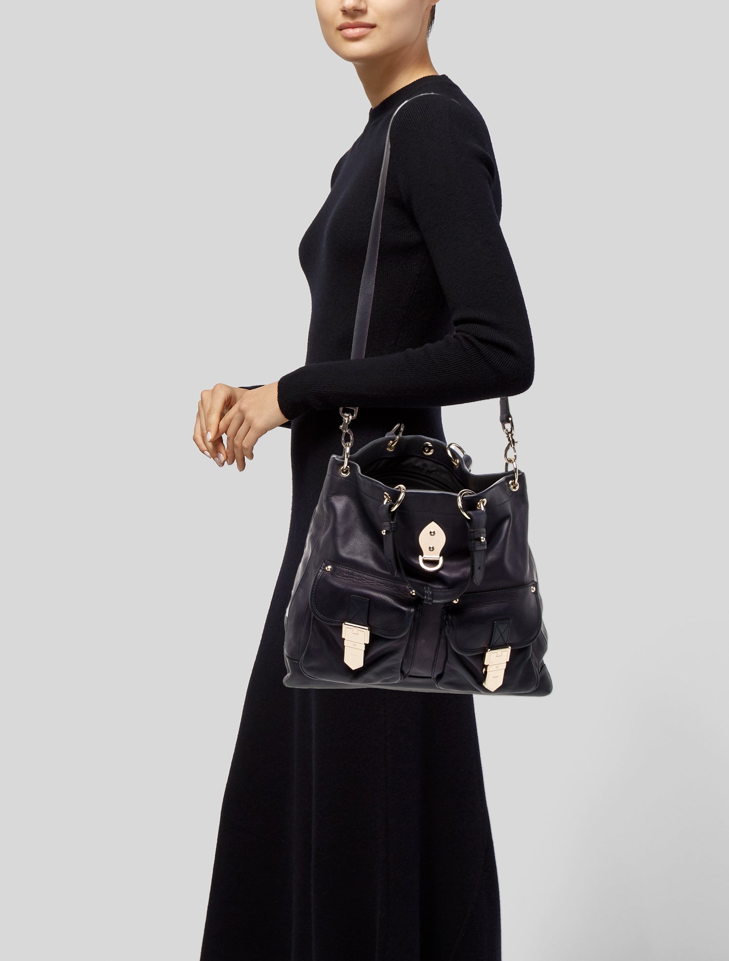 Mulberry Leather Top Handle Bag