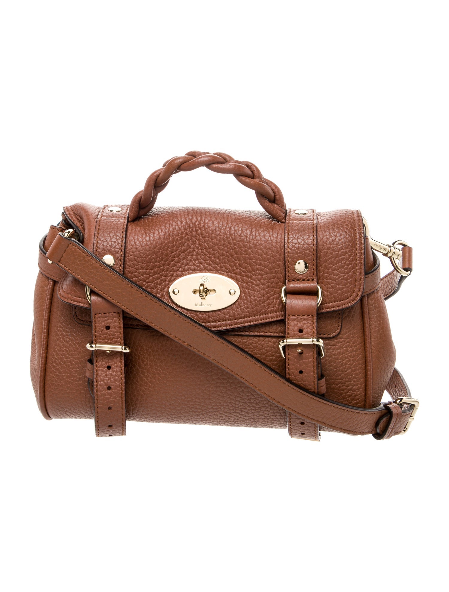 Mulberry Leather Top Handle Bag