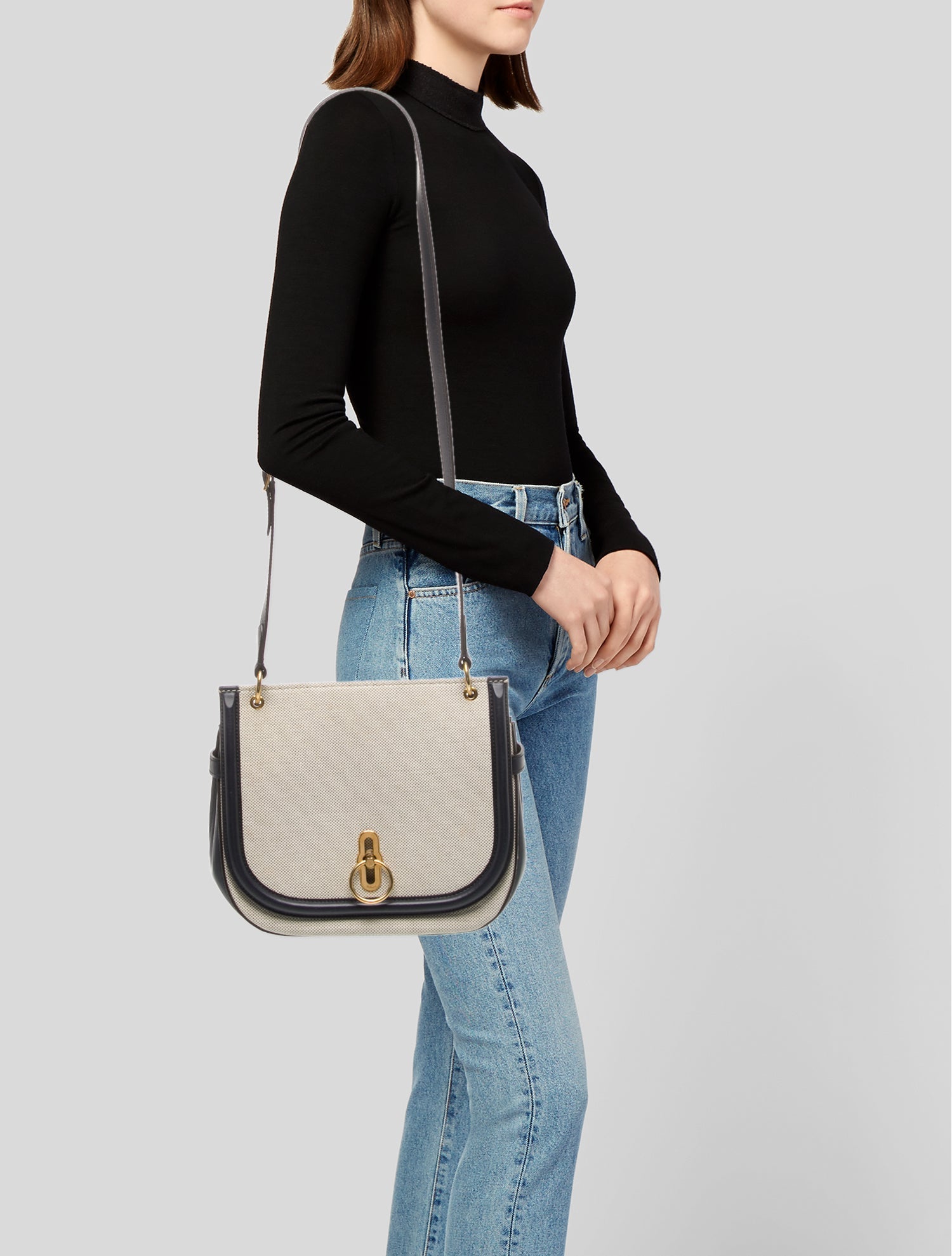 Mulberry Canvas Messenger Bag