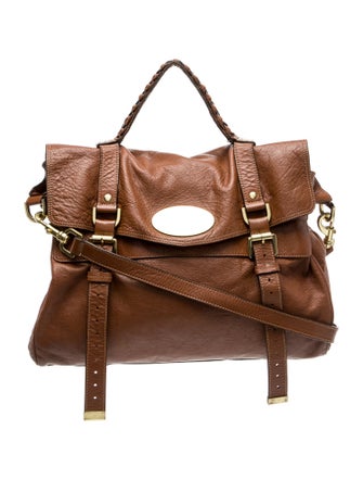 Mulberry Leather Top Handle Bag