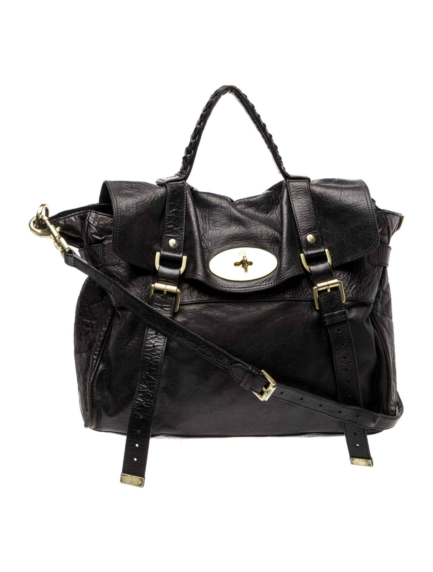 Mulberry Leather Crossbody Bag