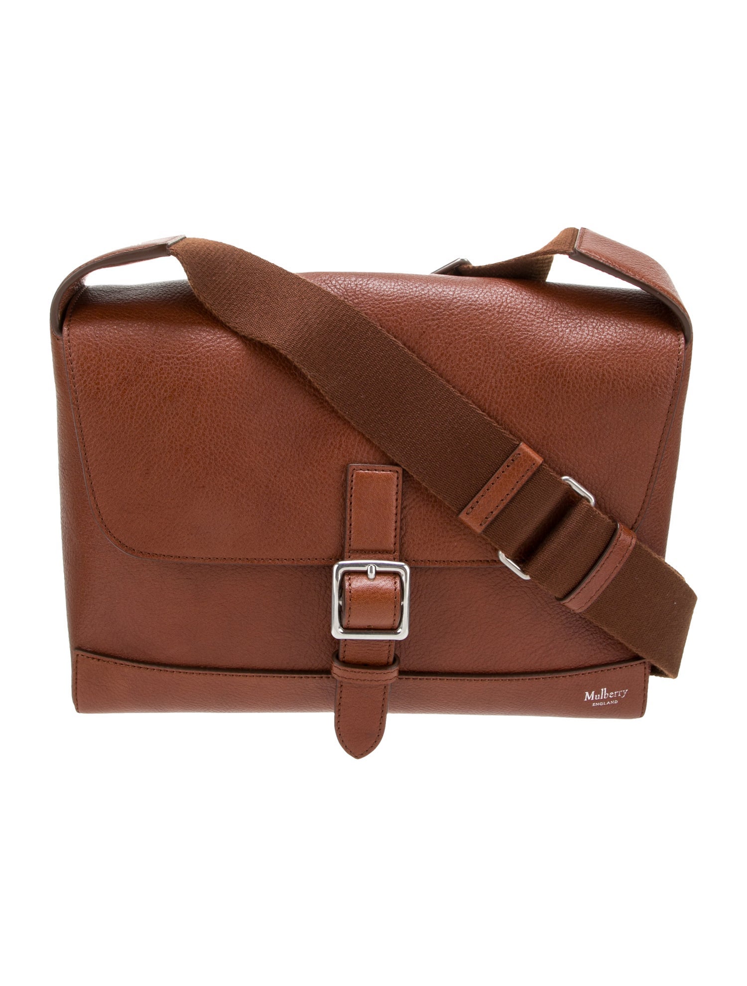 Mulberry Leather Messenger Bag