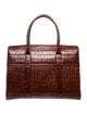 Mulberry Embossed Leather Top Handle Bag
