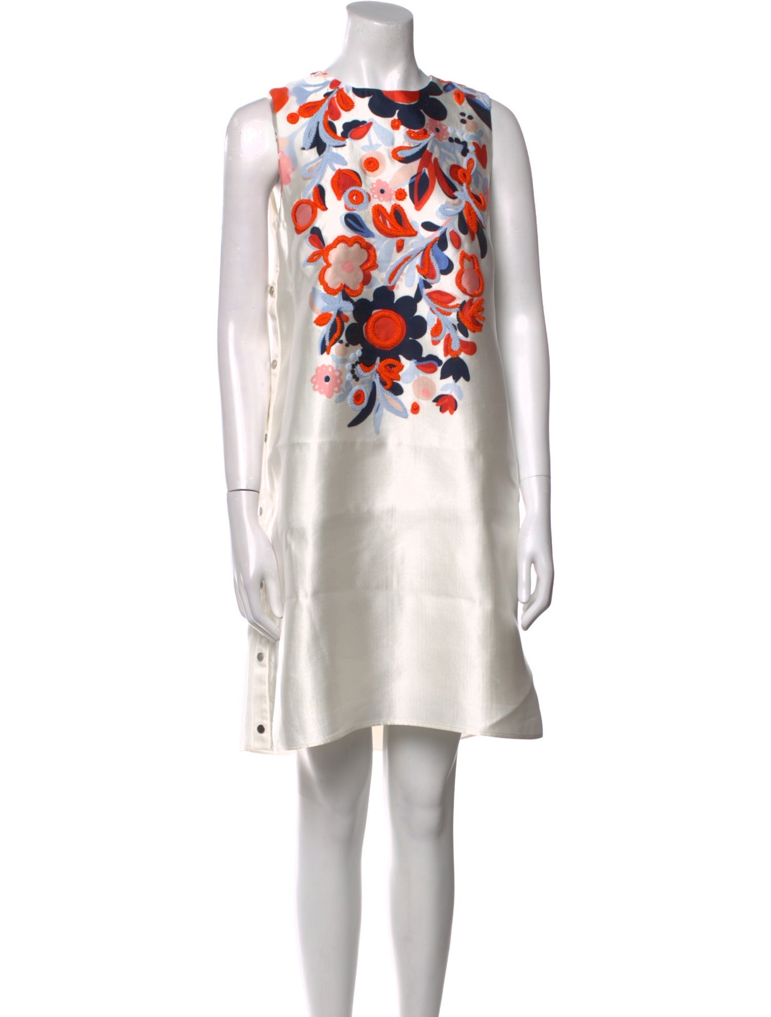 Mulberry Crew Neck Knee-Length Dress