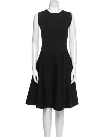 Mulberry Crew Neck Knee-Length Dress