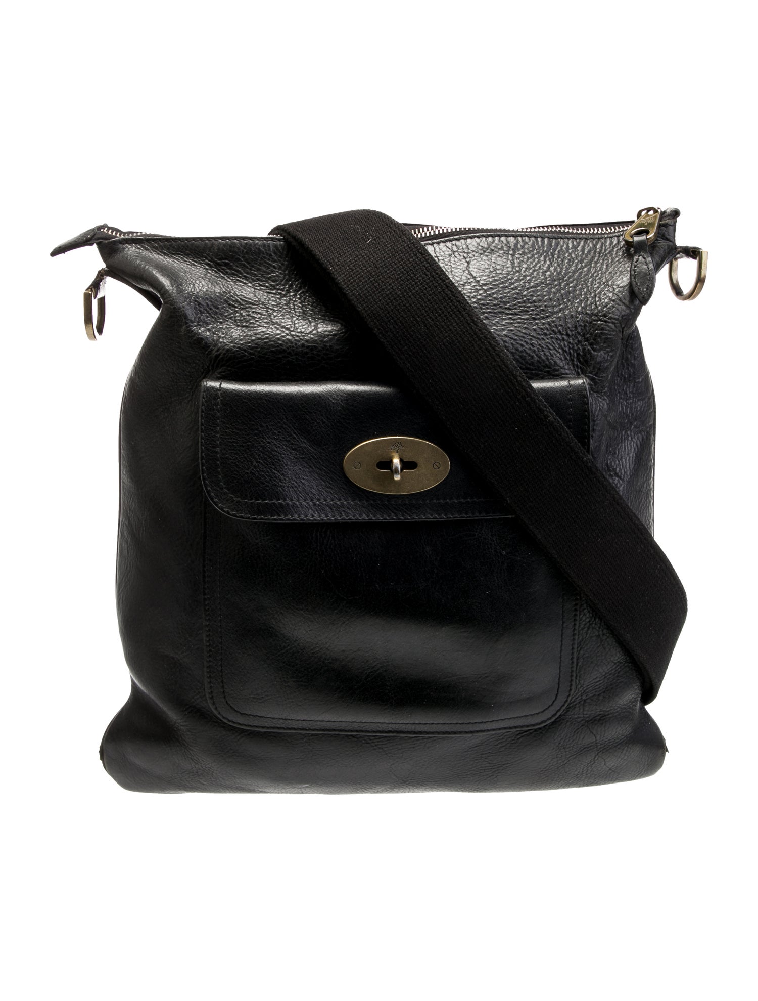 Mulberry Leather Messenger Bag