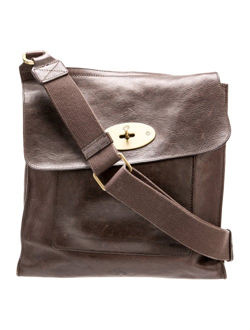 Mulberry Leather Messenger Bag