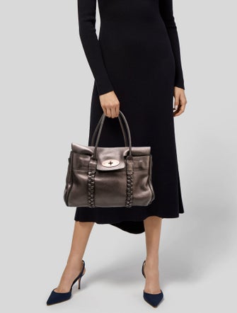 Mulberry Leather Top Handle Bag